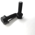 1 inch*35mm hex flange head bolts B18.2.2 carbon steel black 45# mild steel with serrated stainless steel 304 316 zinc plated